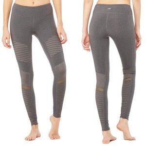 Alo Moto Legging - Stormy/Heather Grey EUC